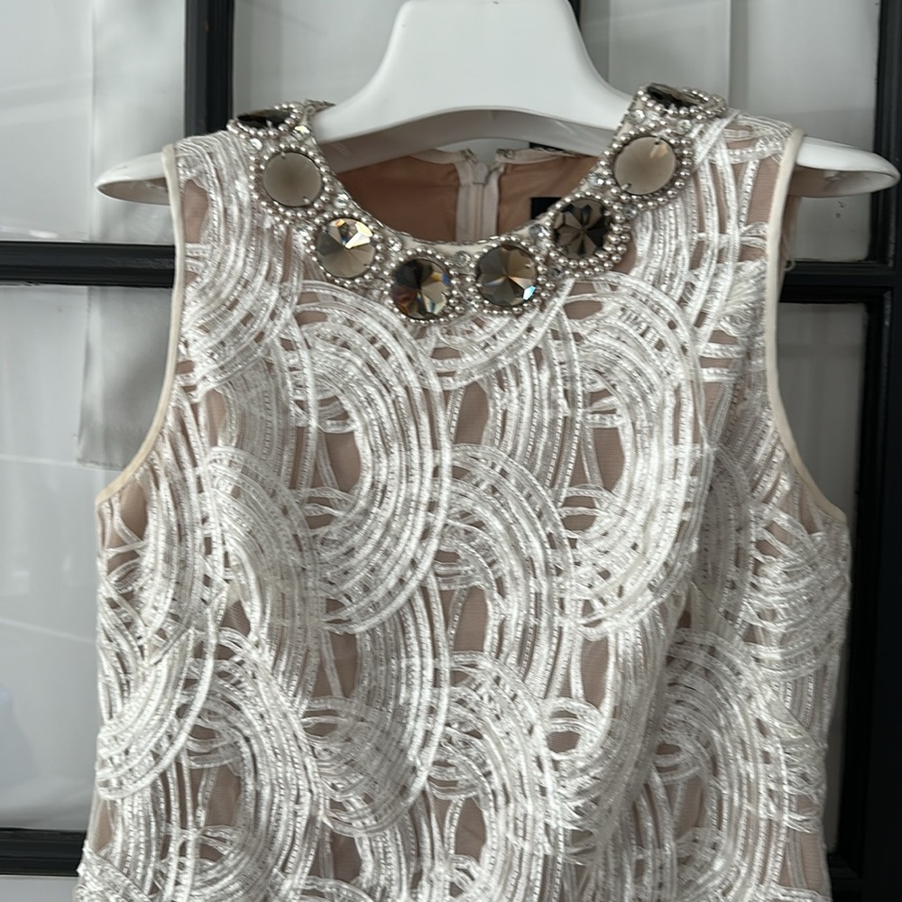 Adrianna Papell special occasion off white dress - Picture 2 of 6